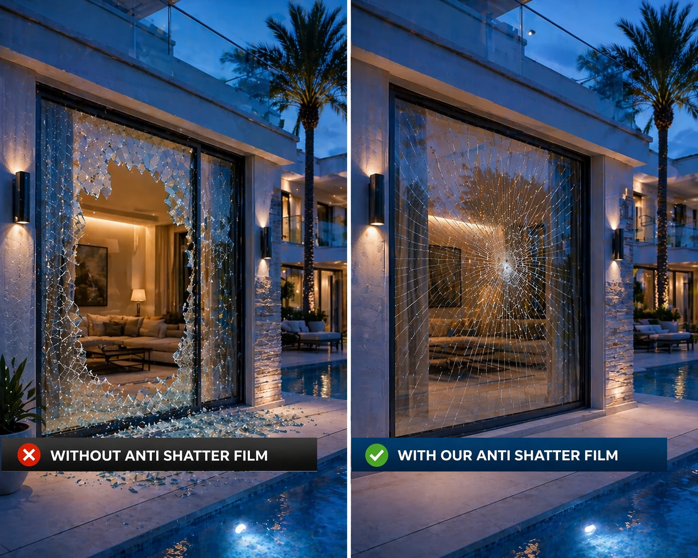 antishatter villa